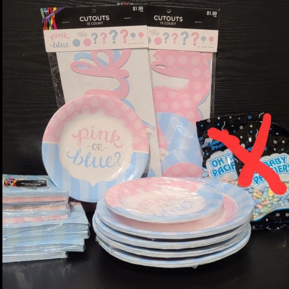 Baby Shower/Gender Reveal Decorations (G-X) - Picture 1 of 8